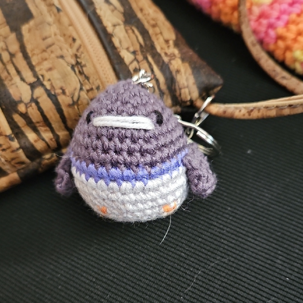 Handmade Pigeon Keychain
